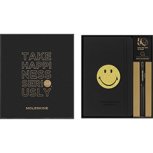 Zestaw MOLESKINE, notatnik + długopis + planner Positivity Smiley-247974