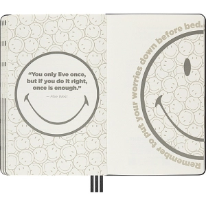 Zestaw MOLESKINE, notatnik + długopis + planner Positivity Smiley-247975