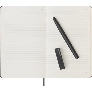 Zestaw MOLESKINE, notes L w linie + długopis, Smart Writing Set3, czarny-247983
