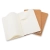 Zestaw 3 zeszytów MOLESKINE Cahier Journals P (9x14cm), w linie, 64 strony, piaskowy-247849
