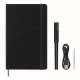 Zestaw MOLESKINE, notes L w linie + długopis, Smart Writing Set3, czarny