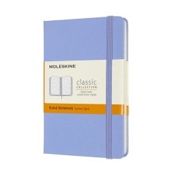 Notes MOLESKINE Classic P (9x14cm), w linie, twarda oprawa, 192 strony, hydrangea blue