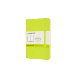 Notes MOLESKINE Classic P (9x14cm), gładki, miękka oprawa, 192 strony, lemon green