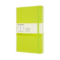 Notes MOLESKINE Classic L (13x21cm), gładki, twarda oprawa, 240 stron, lemon green