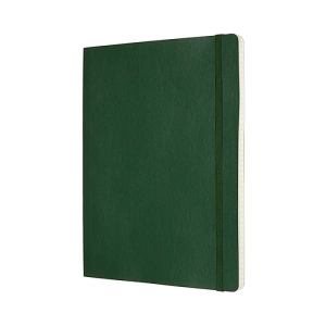 Notes MOLESKINE Classic XL (19x25cm), w kratkę, miękka oprawa, myrtle green, 192 strony, zielony-248053