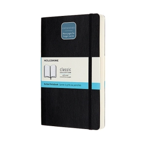 Notes MOLESKINE Classic L (13x21cm), w kropki, miękka oprawa, 400 stron, czarny-248056