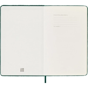 Notes MOLESKINE edycja limitowana Velvet L (13x21 cm) w linie, BOX, zielony-248110