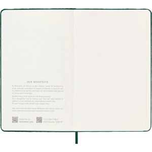 Notes MOLESKINE edycja limitowana Velvet L (13x21 cm) w linie, BOX, zielony-248113