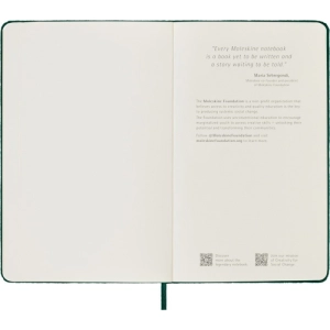 Notes MOLESKINE edycja limitowana Velvet L (13x21 cm) w linie, BOX, zielony-248115