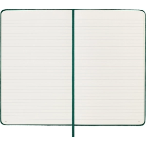Notes MOLESKINE edycja limitowana Velvet L (13x21 cm) w linie, BOX, zielony-248121
