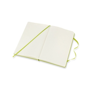 Notes MOLESKINE Classic L (13x21cm), w linie, twarda oprawa, 240 stron, lemon green-248213