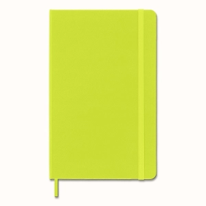Notes MOLESKINE Classic L (13x21cm), w linie, twarda oprawa, 240 stron, lemon green-248215