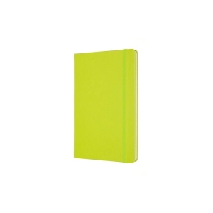 Notes MOLESKINE Classic L (13x21cm), w linie, twarda oprawa, 240 stron, lemon green-248216