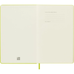 Notes MOLESKINE Classic L (13x21cm), w linie, twarda oprawa, 240 stron, lemon green-248221