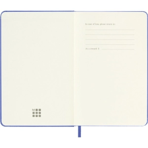 Notes MOLESKINE Classic P (9x14cm), gładki, twarda oprawa, 192 strony, hydrangea blue-248229