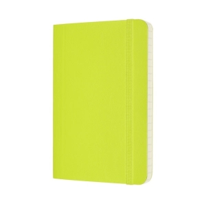 Notes MOLESKINE Classic P (9x14cm), w linie, miękka oprawa, 192 strony, lemon green-248254