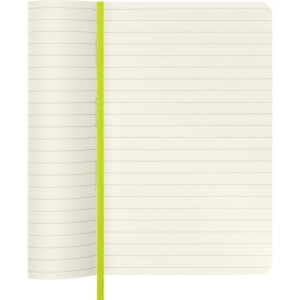 Notes MOLESKINE Classic P (9x14cm), w linie, miękka oprawa, 192 strony, lemon green-248258