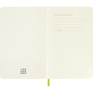 Notes MOLESKINE Classic P (9x14cm), gładki, miękka oprawa, 192 strony, lemon green-248279