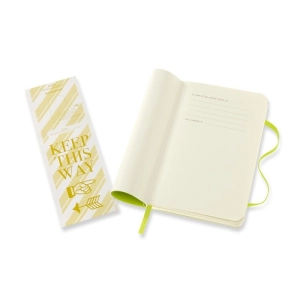 Notes MOLESKINE Classic P (9x14cm), gładki, miękka oprawa, 192 strony, lemon green-248283