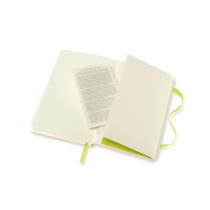 Notes MOLESKINE Classic P (9x14cm), gładki, miękka oprawa, 192 strony, lemon green-248284