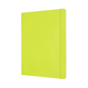 Notes MOLESKINE Classic XL (19x25cm), w linie, miękka oprawa, 192 strony, lemon green-248297