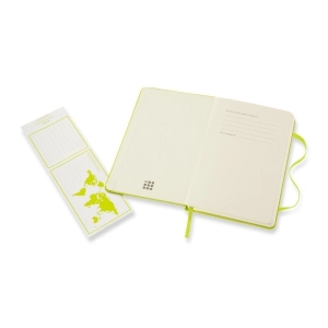 Notes MOLESKINE Classic P (9x14cm), gładki, twarda oprawa, 192 strony, lemon green-248313