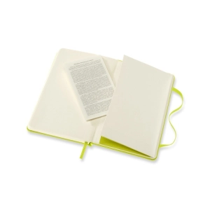 Notes MOLESKINE Classic P (9x14cm), gładki, twarda oprawa, 192 strony, lemon green-248317