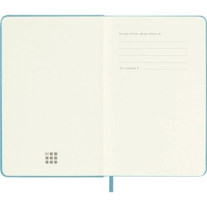 Notes MOLESKINE Classic P (9x14cm), w linie, twarda oprawa, 192 strony, reef blue-248337