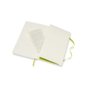Notes MOLESKINE Classic L (13x21cm), w linie, miękka oprawa, 192 strony, lemon green-248353
