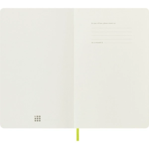 Notes MOLESKINE Classic L (13x21cm), w linie, miękka oprawa, 192 strony, lemon green-248354