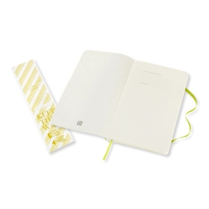 Notes MOLESKINE Classic L (13x21cm), w linie, miękka oprawa, 192 strony, lemon green-248355