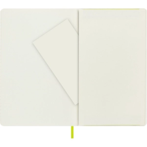 Notes MOLESKINE Classic L (13x21cm), w linie, miękka oprawa, 192 strony, lemon green-248360