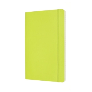 Notes MOLESKINE Classic L (13x21cm), w linie, miękka oprawa, 192 strony, lemon green-248361