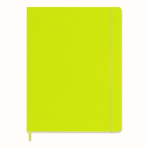 Notes MOLESKINE Classic XL (19x25cm), w linie, twarda oprawa, 192 strony, lemon green-248375