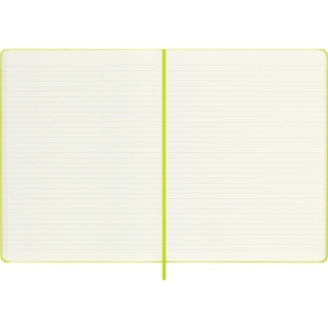 Notes MOLESKINE Classic XL (19x25cm), w linie, twarda oprawa, 192 strony, lemon green-248377