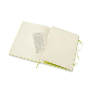 Notes MOLESKINE Classic XL (19x25cm), w linie, twarda oprawa, 192 strony, lemon green-248379