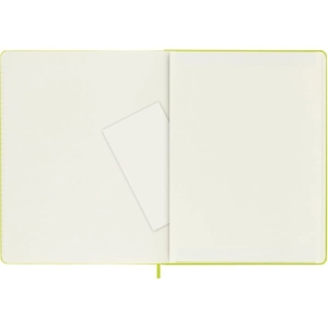 Notes MOLESKINE Classic XL (19x25cm), w linie, twarda oprawa, 192 strony, lemon green-248380