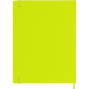 Notes MOLESKINE Classic XL (19x25cm), w linie, twarda oprawa, 192 strony, lemon green-248381