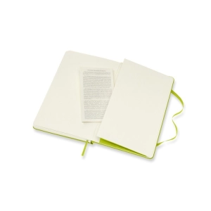 Notes MOLESKINE Classic L (13x21cm), gładki, twarda oprawa, 240 stron, lemon green-248477
