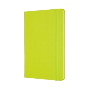 Notes MOLESKINE Classic L (13x21cm), gładki, twarda oprawa, 240 stron, lemon green-248481
