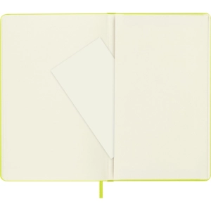 Notes MOLESKINE Classic L (13x21cm), gładki, twarda oprawa, 240 stron, lemon green-248486