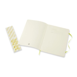 Notes MOLESKINE Classic XL (19x25cm), gładki, miękka oprawa, 192 strony, lemon green-248487