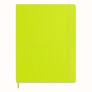 Notes MOLESKINE Classic XL (19x25cm), gładki, miękka oprawa, 192 strony, lemon green-248488