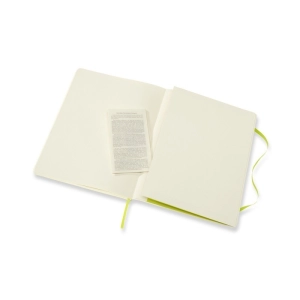 Notes MOLESKINE Classic XL (19x25cm), gładki, miękka oprawa, 192 strony, lemon green-248496