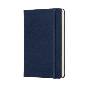 Notes MOLESKINE Classic P (9x14 cm) w kratkę, twarda oprawa, sapphire blue, 192 strony, niebieski