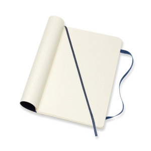 Notes MOLESKINE L (13x21cm) w kropki, miękka oprawa, sapphire blue, 192 strony, niebieski-248550