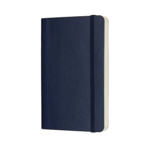 Notes MOLESKINE P (9x14cm) gładki, miękka oprawa, sapphire blue, 192 strony, niebieski-248628