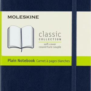 Notes MOLESKINE P (9x14cm) gładki, miękka oprawa, sapphire blue, 192 strony, niebieski-248635