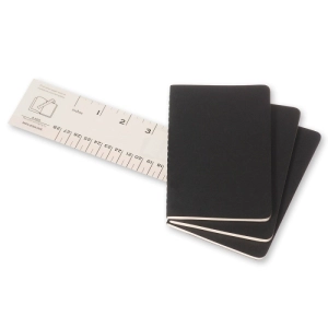 Zestaw 3 Zeszytów MOLESKINE Cahier Journals P (9x14cm) w linie, 64 strony, czarny-248655