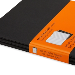 Zestaw 3 Zeszytów MOLESKINE Cahier Journals P (9x14cm) w linie, 64 strony, czarny-248656